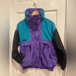 Vintage Columbia Purple and Teal Vamoose Jacket M